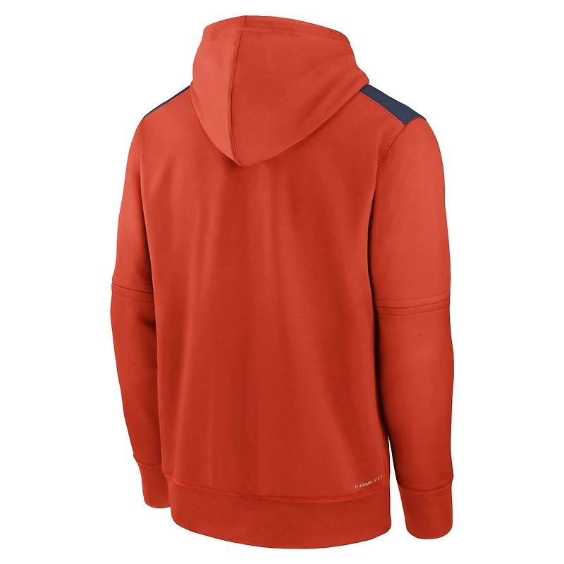 Men's Nike Orange Houston Astros Authentic Collection Performance Pullover Hoodie
