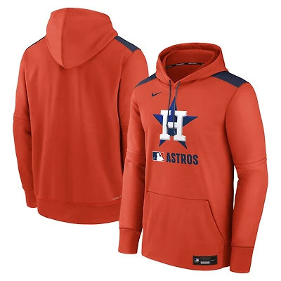 Sweat à capuche Nike Orange Houston Astros Authentic Collection Performance pour homme