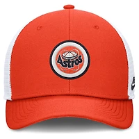 Casquette ajustable Rise Trucker de la collection Cooperstown des Houston Astros de Nike Orange pour homme