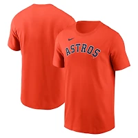T-shirt Nike pour homme, orange, Houston Astros Fuse Wordmark