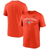 T-shirt de performance d'entraînement Nike orange Houston Astros Local Legend pour homme