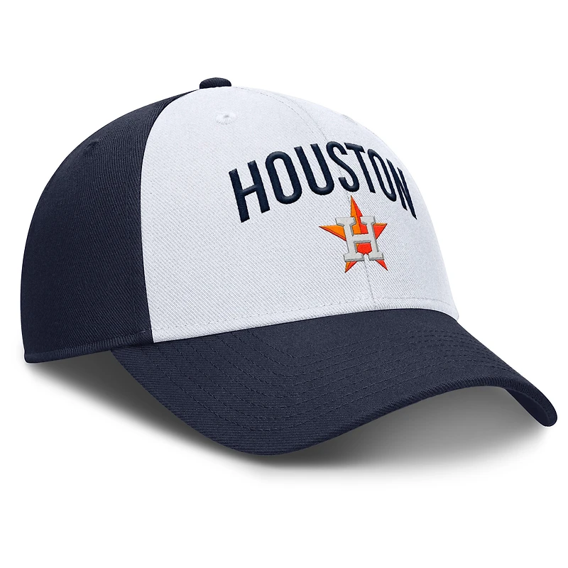 Men's Nike White/Navy Houston Astros Club Performance Adjustable Hat