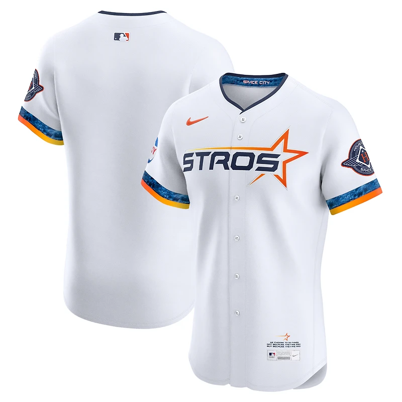 Men's Nike White Houston Astros 2025 City Connect Elite Jersey