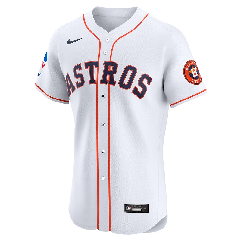 Maillot domicile Nike Elite Patch blanc pour homme des Houston Astros