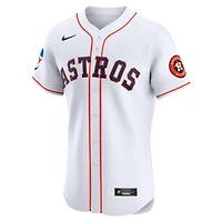 Maillot domicile Nike Elite Patch blanc pour homme des Houston Astros