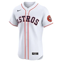 Men's Nike  White Houston Astros Home Vapor Premier Elite Patch Jersey