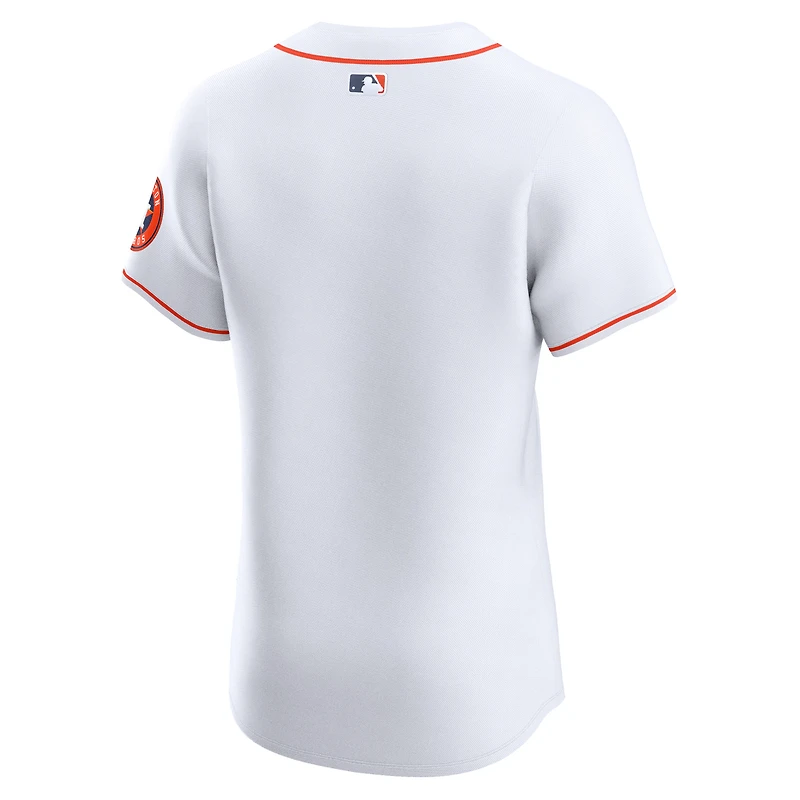 Men's Nike  White Houston Astros Home Vapor Premier Elite Patch Jersey