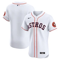 Men's Nike  White Houston Astros Home Vapor Premier Elite Patch Jersey