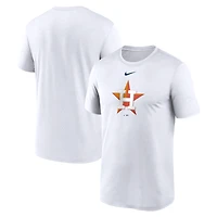 T-shirt Nike Legend Dri-FIT blanc pour homme, Houston Astros