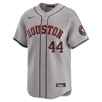 Men's Nike Yordan Alvarez Gray Houston Astros Away Limited Player Jersey