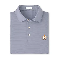 Polo Peter Millar bleu marine à rayures jubilé des Houston Astros pour homme