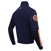 Veste de survêtement entièrement zippée Pro Standard bleu marine Houston Astros Fast Lane pour hommes