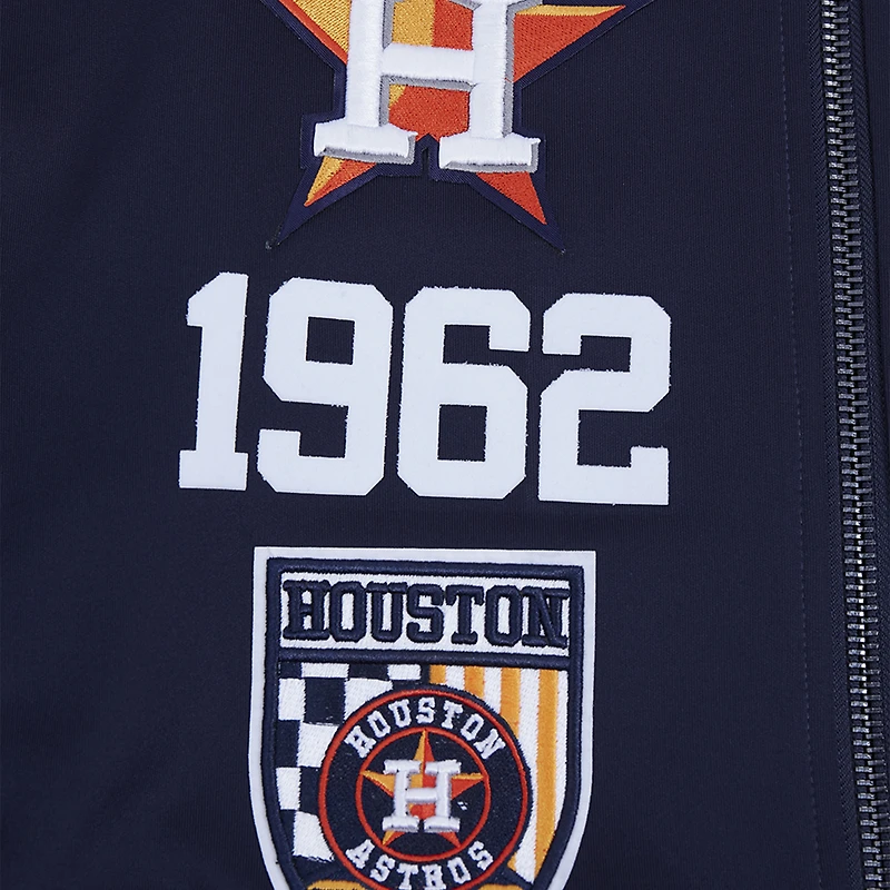 Men's Pro Standard Navy Houston Astros Fast Lane Full-Zip Track Jacket