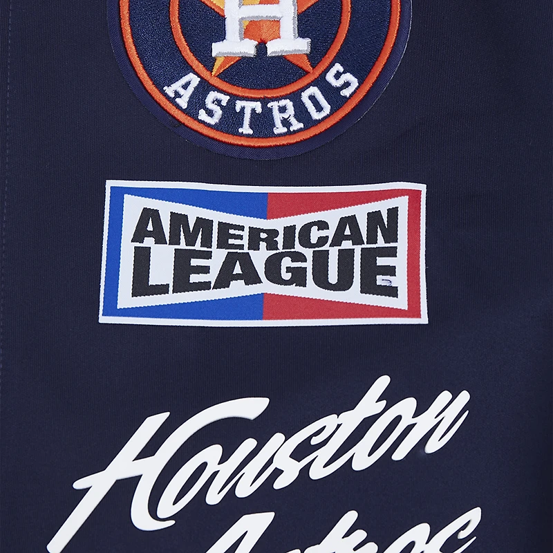 Veste de survêtement entièrement zippée Pro Standard bleu marine Houston Astros Fast Lane pour hommes