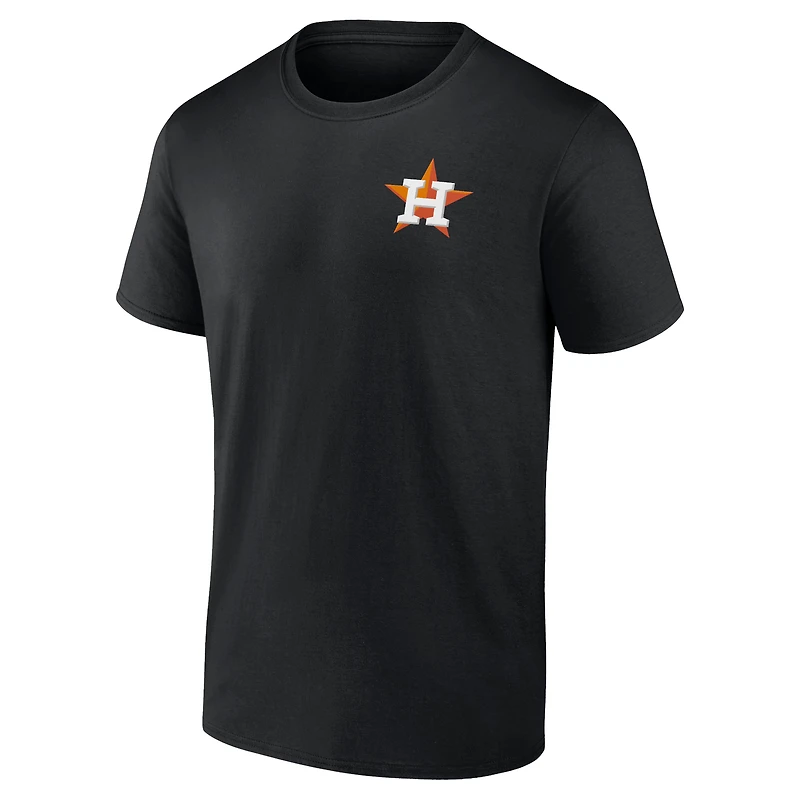 Men's Profile Black Houston Astros Big & Tall Two-Sided Graphic T-Shirt