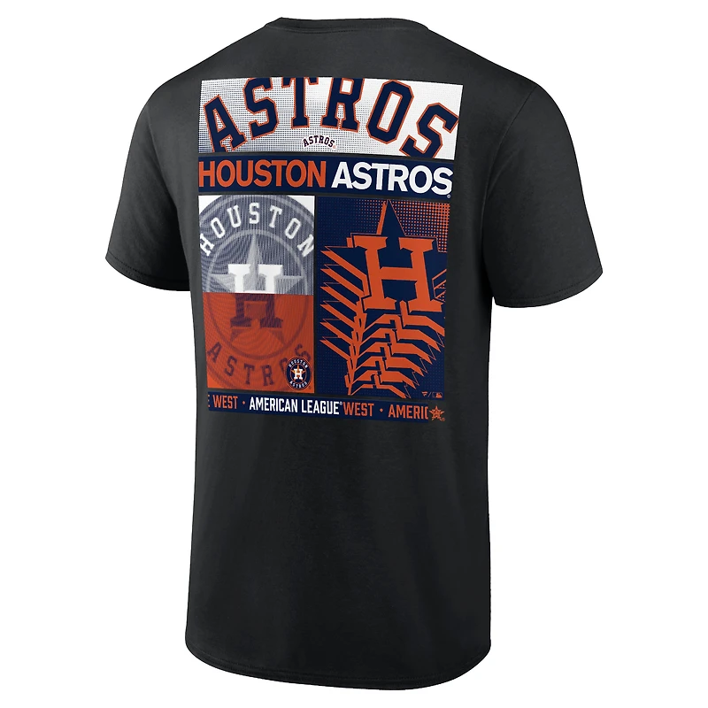 Men's Profile Black Houston Astros Big & Tall Two-Sided Graphic T-Shirt