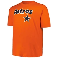 Profil pour homme Craig Biggio Orange Houston Astros Big & Tall Cooperstown Collection Nom et numéro du joueur T-shirt