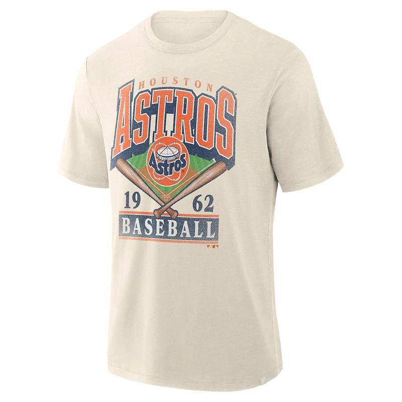 Men's Profile  Cream Houston Astros Big & Tall Screen Print T-Shirt