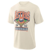 Men's Profile  Cream Houston Astros Big & Tall Screen Print T-Shirt