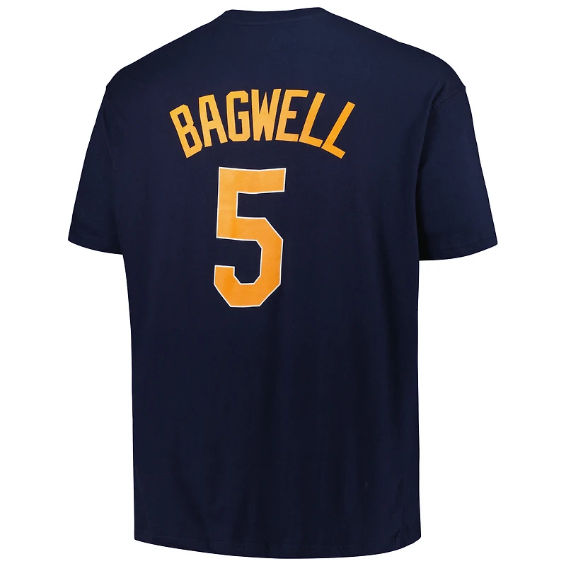 Men's Profile Jeff Bagwell Navy Houston Astros Big & Tall Cooperstown Collection Player Name Number T-Shirt