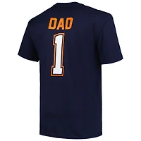 Men's Profile Navy Houston Astros Big & Tall #1 Dad T-Shirt