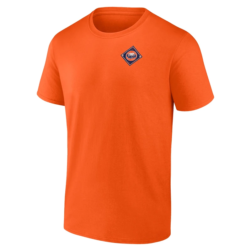 T-shirt profil orange Houston Astros Big & Tall Field Play pour hommes
