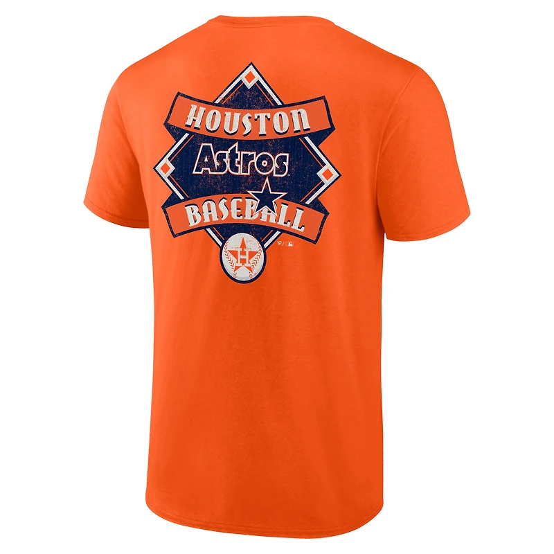 T-shirt profil orange Houston Astros Big & Tall Field Play pour hommes