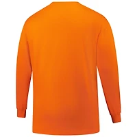 Men's Profile Orange Houston Astros Big & Tall Two-Hit Long Sleeve T-Shirt