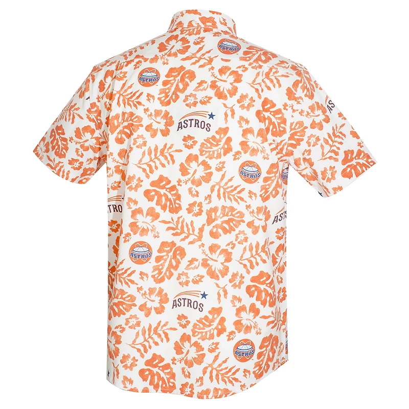 Polo de performance Pua pour homme, couleur crème, Houston Astros, grandes tailles, collection Cooperstown, Reyn Spooner.