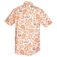 Polo de performance Pua pour homme, couleur crème, Houston Astros, grandes tailles, collection Cooperstown, Reyn Spooner.