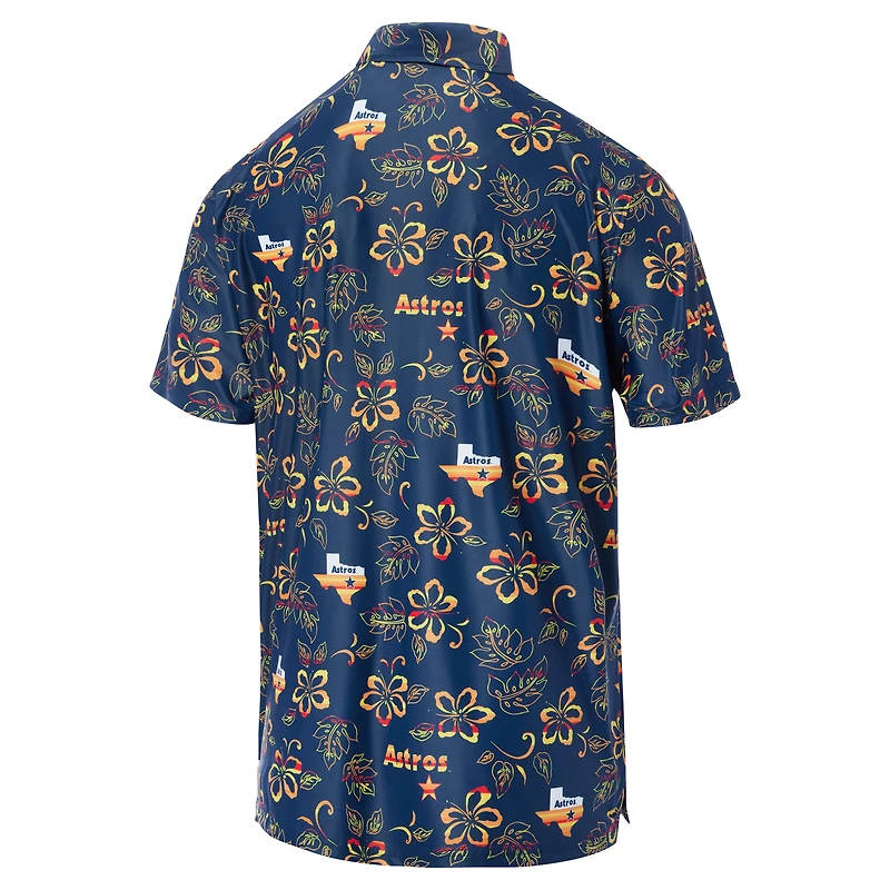 Polo de performance Reyn Spooner pour hommes, bleu marine, Houston Astros, collection Cooperstown