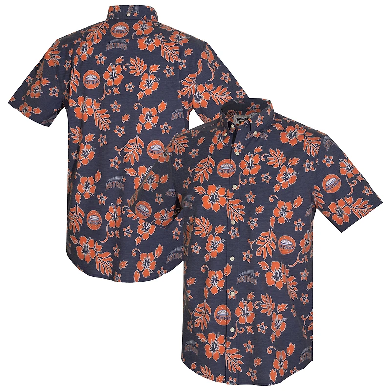 Haut à boutons en mélange de trois matières Reyn Spooner Navy Houston Astros Cooperstown Kekai Performance pour homme
