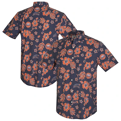 Haut à boutons en mélange de trois matières Reyn Spooner Navy Houston Astros Cooperstown Kekai Performance pour homme