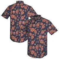 Haut à boutons en mélange de trois matières Reyn Spooner Navy Houston Astros Cooperstown Kekai Performance pour homme
