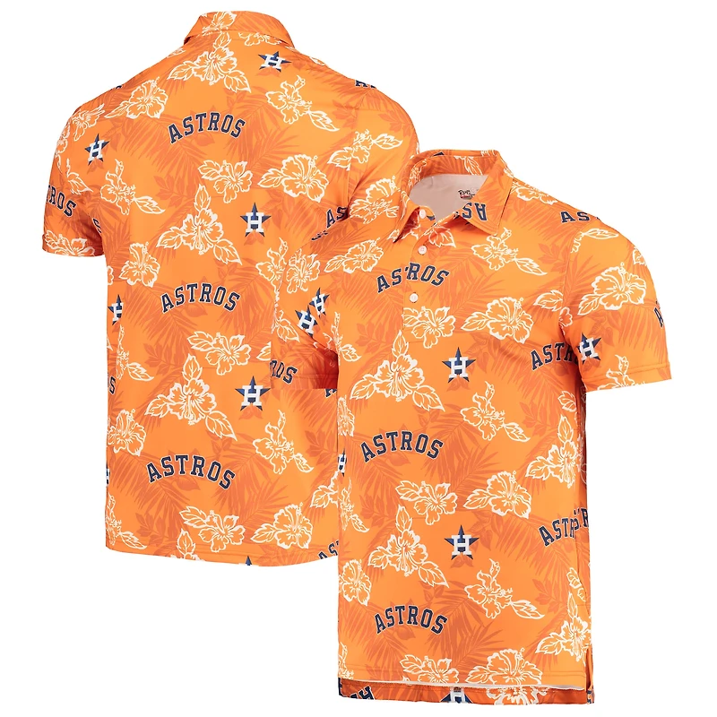 Polo Performance Reyn Spooner Houston Astros pour homme orange