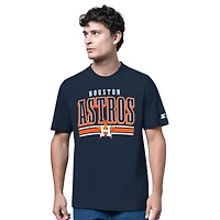 Men's Starter  Heather Gray/Navy Houston Astros Two-Pack Long Sleeve & Short T-Shirt Set