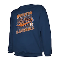 Sweat-shirt ras du cou léger bleu marine des Astros de Houston pour homme