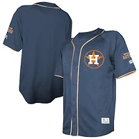 Men's Stitches  Navy Houston Astros Team Color Full-Button Fashion Jersey