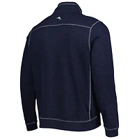 Men's Tommy Bahama Blue Houston Astros Tobago Bay Tri-Blend Quarter-Zip Sweatshirt