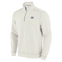 Men's Tommy Bahama Cream Houston Astros Sport Tobago Bay Tri-Blend Half-Zip Sweatshirt