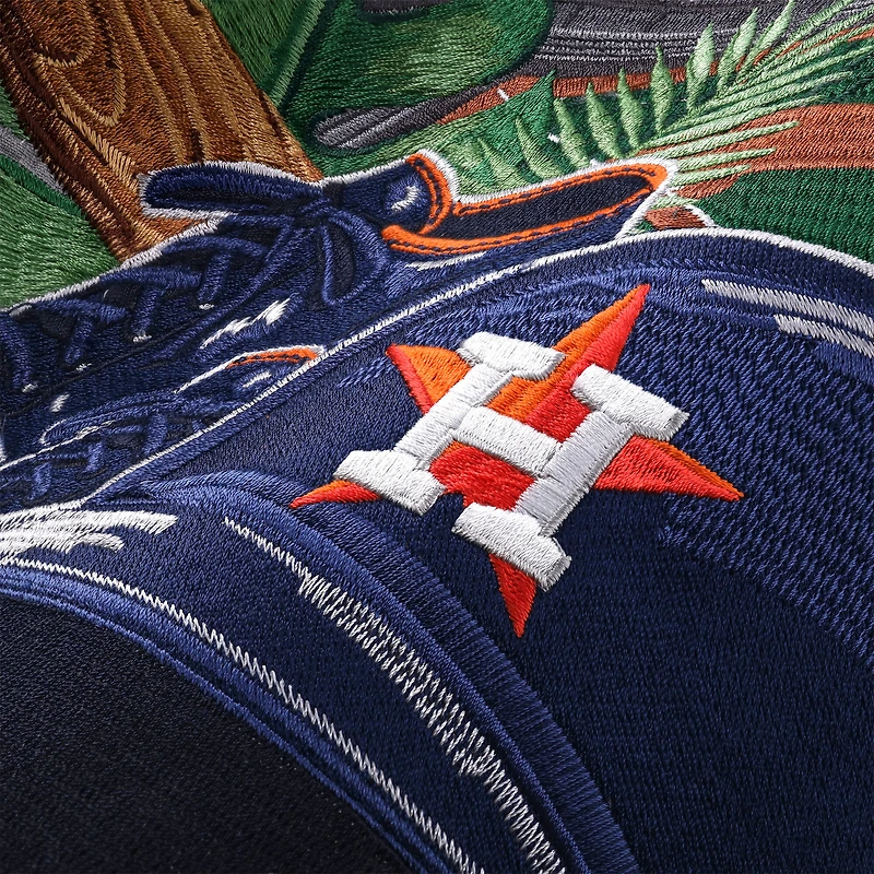 Chemise boutonnée en soie Tommy Bahama grise pour homme, motif Houston Astros Hit and Run