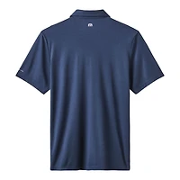 Polo bleu marine TravisMathew pour homme, motif tri-mélange des Astros de Houston, le terrain séries éliminatoires