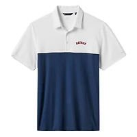 Polo tri-blend TravisMathew blanc/bleu marine Houston Astros Home Run Leader pour homme