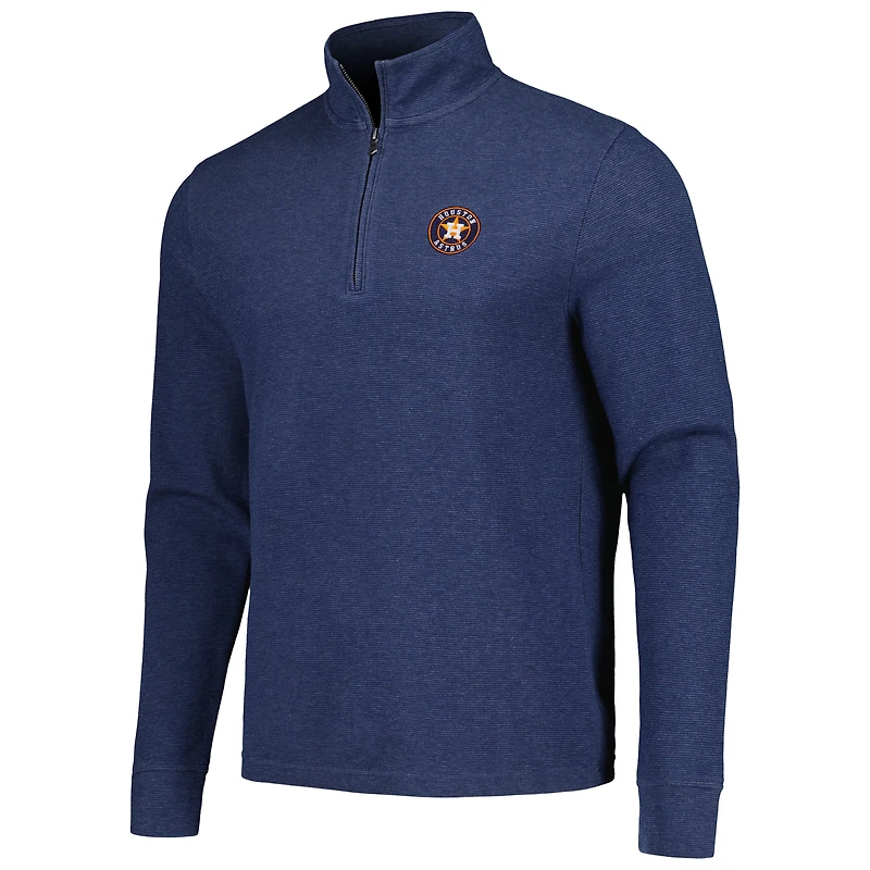 Men's Vineyard Vines Navy Houston Astros Saltwater Quarter-Zip Jacket