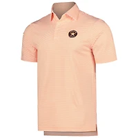 Men's Vineyard Vines  Orange Houston Astros Bradley Stripe Polo
