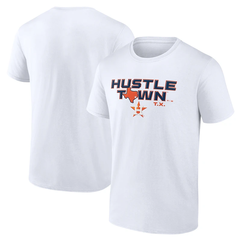 Men's  White Houston Astros Hustle Town T-Shirt
