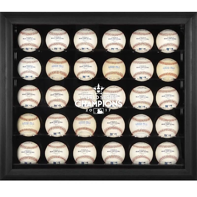 MOU ASTROS BLACK WS17 CHAMPS FR 30-BALL DISPLAY CASE COLCAS