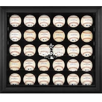 MOU ASTROS BLACK WS17 CHAMPS FR 30-BALL DISPLAY CASE COLCAS