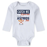 Newborn & Infant WEAR by Erin Andrews Heather Gray/White/Navy Houston Astros Three-Piece Turn Me Around Bodysuits Pants Set