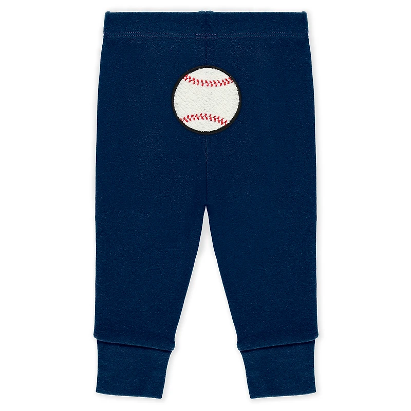 Vêtements pour nouveau-nés et nourrissons par Erin Andrews Ensemble trois pièces gris chiné/blanc/bleu marine Houston Astros Body pantalon Turn Me Around
